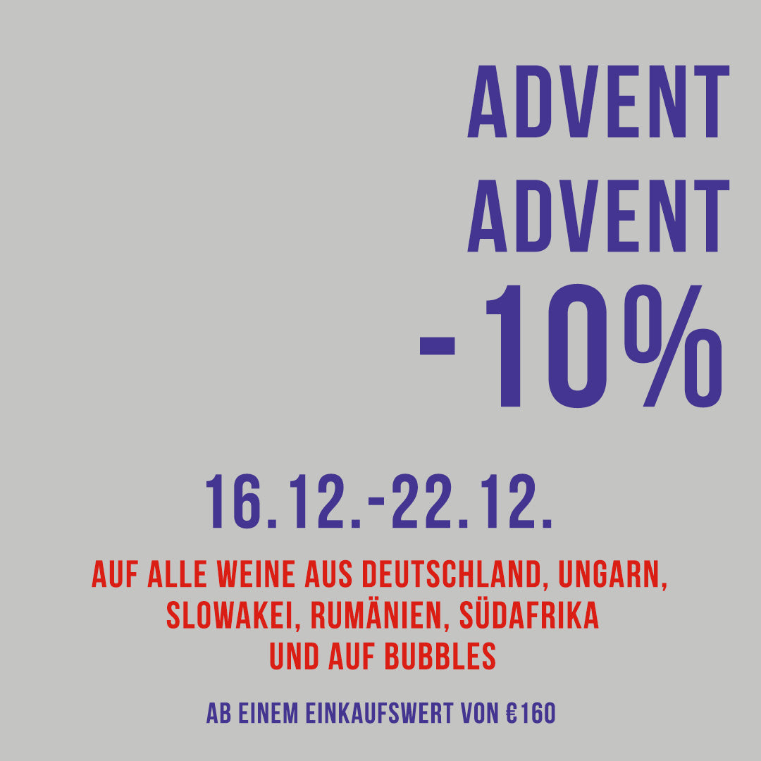 Advent Advent -10% Weinskandal X-Mas Special 16.12.-22.12.24 Auf alle Weine aus Deutschland, Ungarn, Rumänien, Slowakei, Südafrika & Schaumweine