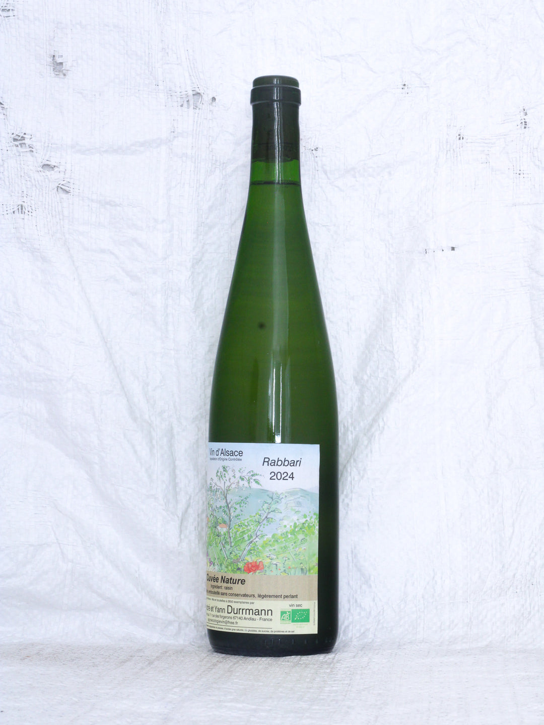 Domaine Durrmann
Riesling sur schistes Rabbari 2024 Cuvee Nature Biowein aus dem Elsass