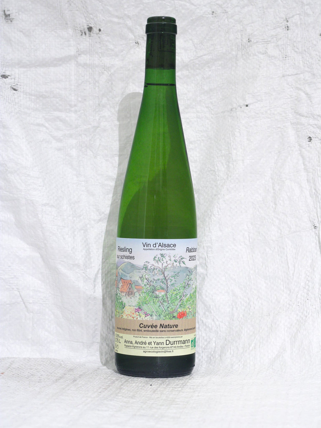 Riesling Sur Schistes Rabbari 2023 0,75L Bio Wein von Domaine Durrmann