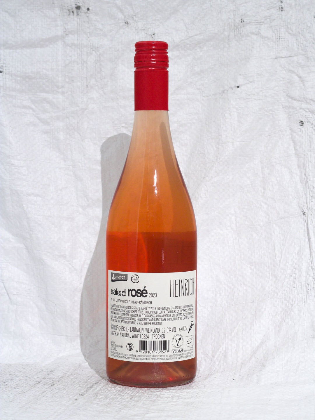 Naked Rosé 2023 0,75L Bio Wein von Gernot & Heike Heinrich