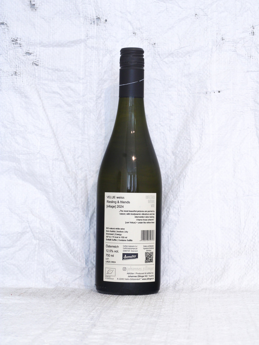 Velue Weiss 2024 0,75L Bio Wein von Johannes Zillinger