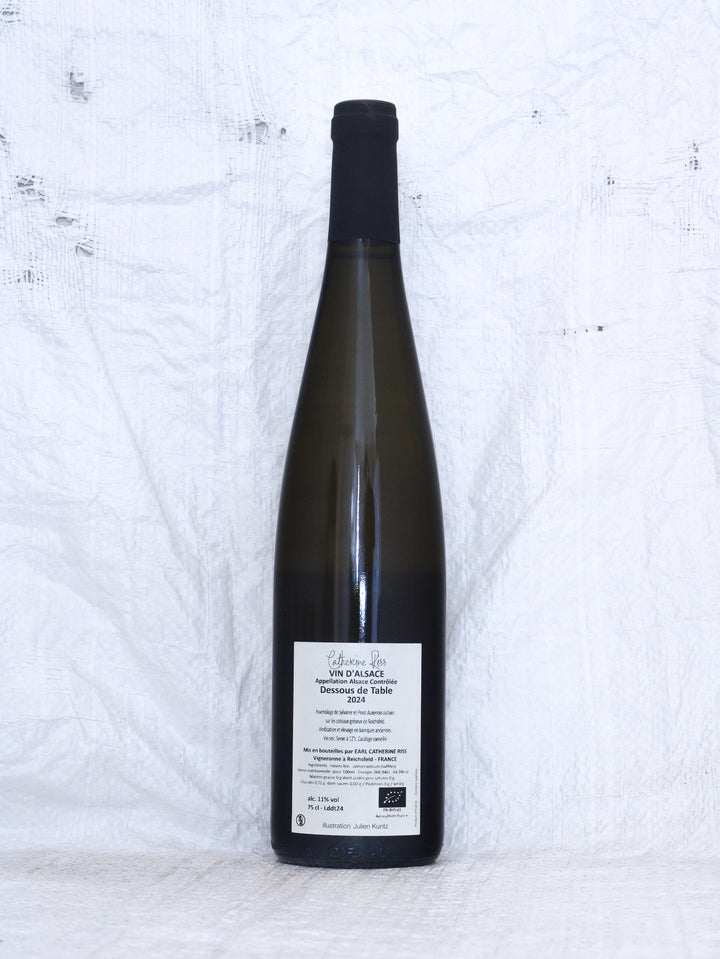 Catherine Riss Dessous de Table 2024 Bio Weißwein aus dem Elsass in Frankreich