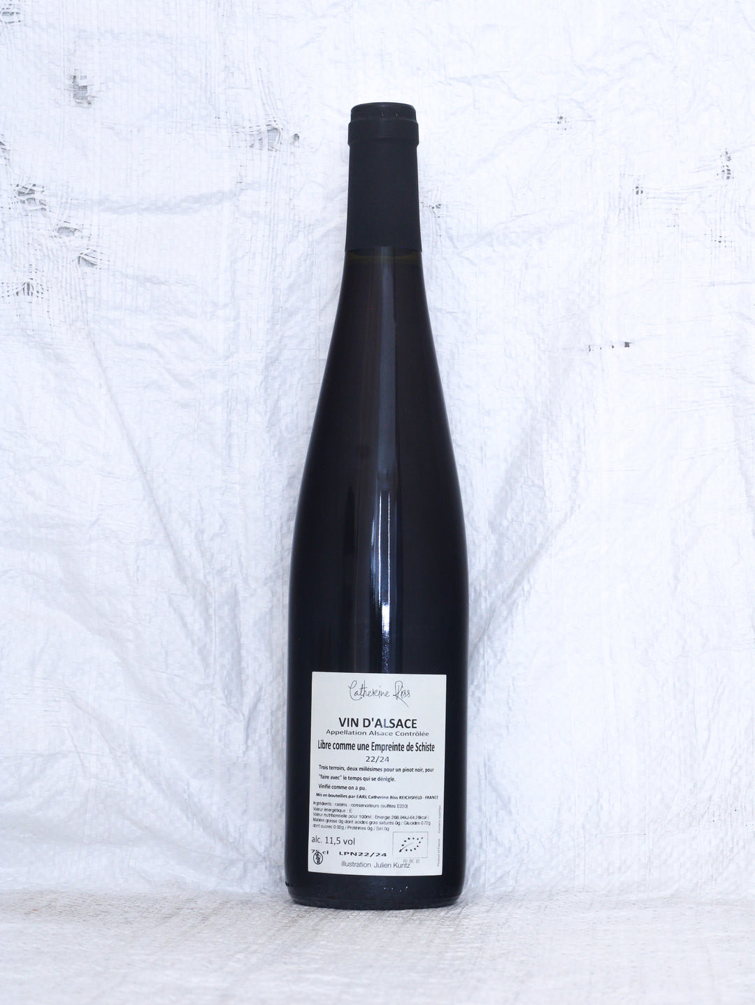 Catherine Riss
Empreinte 2022/24 Bio Rotwein aus dem Elsass in Frankreich