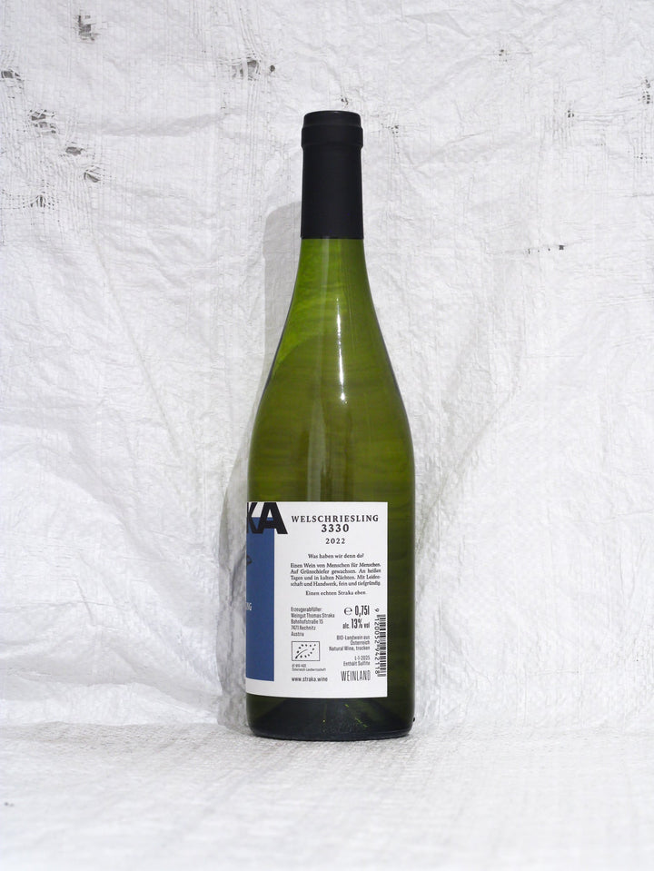 Welschriesling 3330 2022 0,75L Bio Wein von Thomas Straka