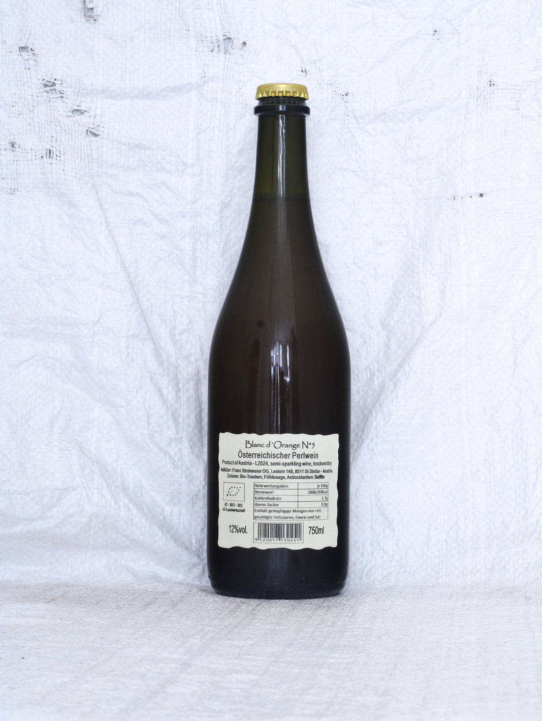 Franz Strohmeier
Blanc d'Orange N°5 2024 Bio Österreichischer Perlwein