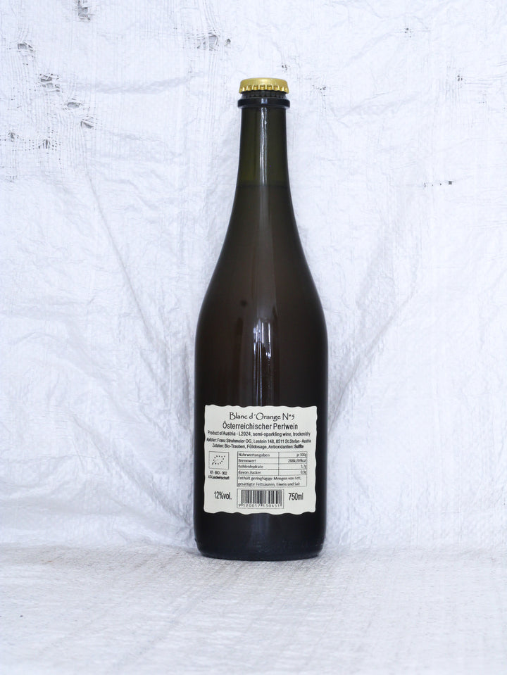 Franz Strohmeier
Blanc d'Orange N°5 2024 Bio Österreichischer Perlwein