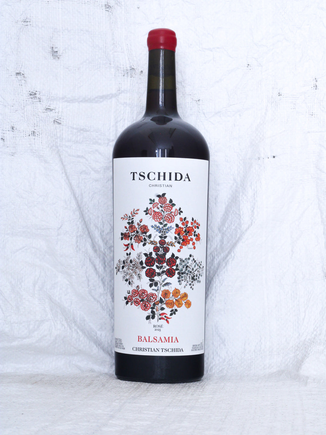 Christian Tschida
Balsamia 2025 1,5Liter Magnum Flasche Rosé Wein aus Österreich. 
Rebsorte: Syrah