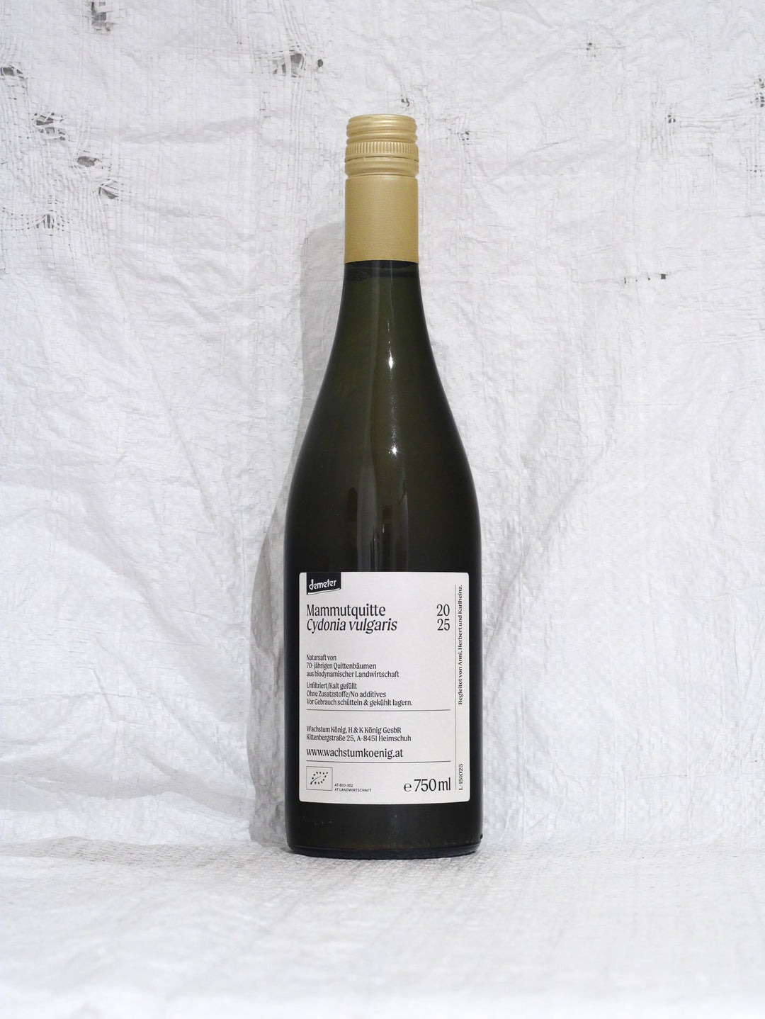 Mammutquitte 2025 0,75L Bio Wein von Wachstum König