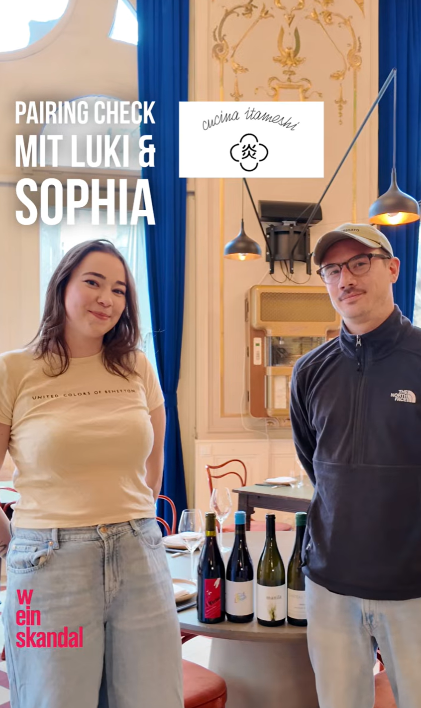 Weinskandal x Cucina Itameshi Pasta Pairing mit Luki and Sophia
