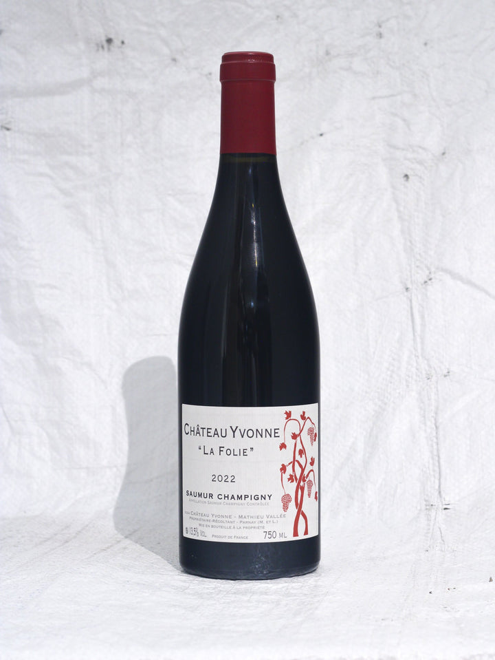 Saumur Champigny Rouge La Folie 2022 0,75L Bio Wein von Chateau Yvonne