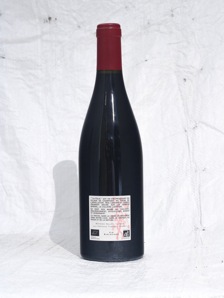 Saumur Champigny Rouge La Folie 2022 0,75L Bio Wein von Chateau Yvonne