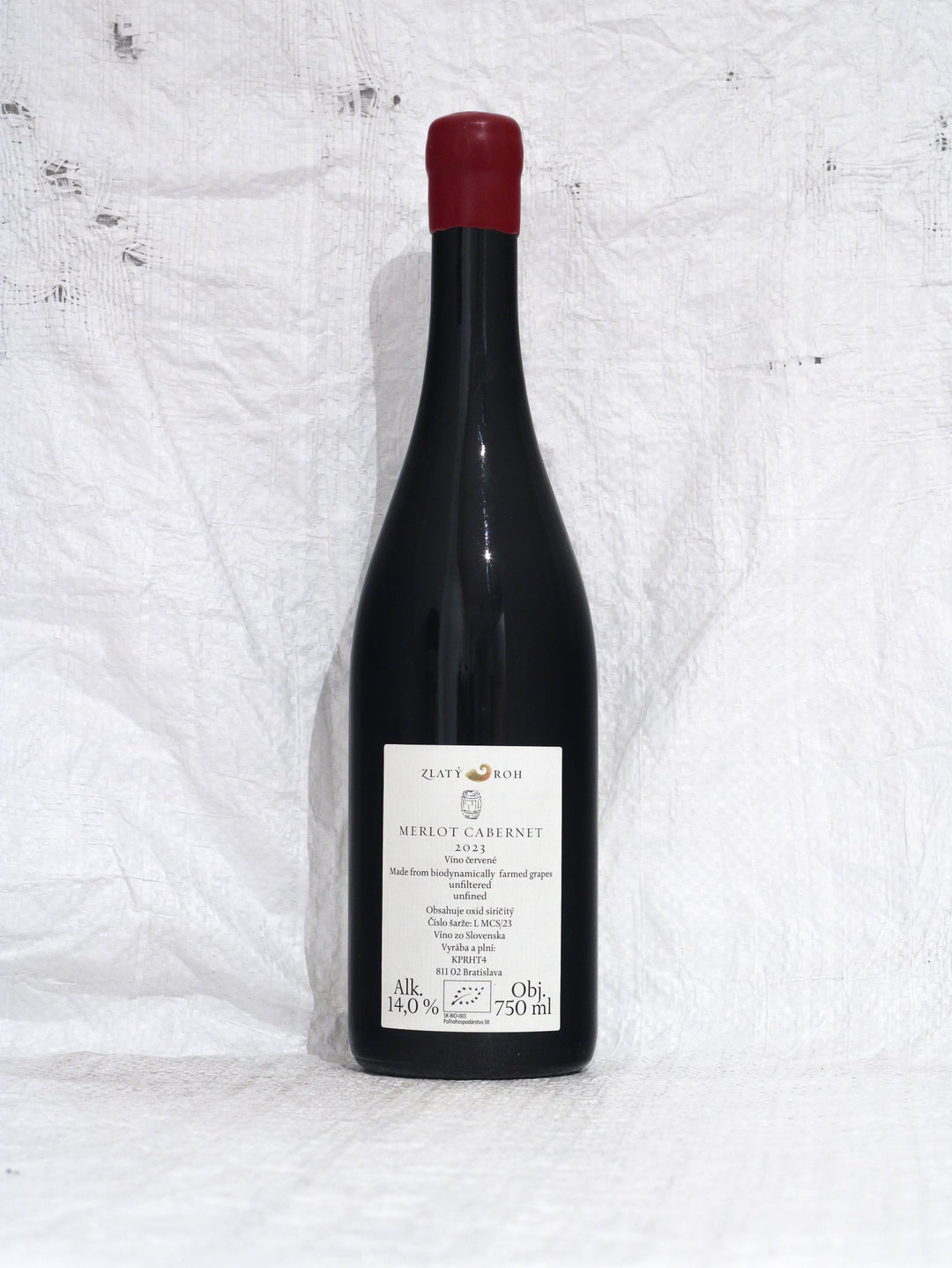 Merlot Cabernet Sauvignon 2023 0,75L Bio Wein von Zlaty Roh