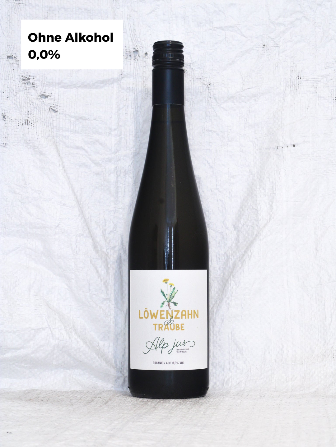 Alp Jus Löwenzahn Traube NV Mike Naehrer alkoholfreier Bio-Drink – alpine Kräuter und Traube als alkoholfreie Alternative