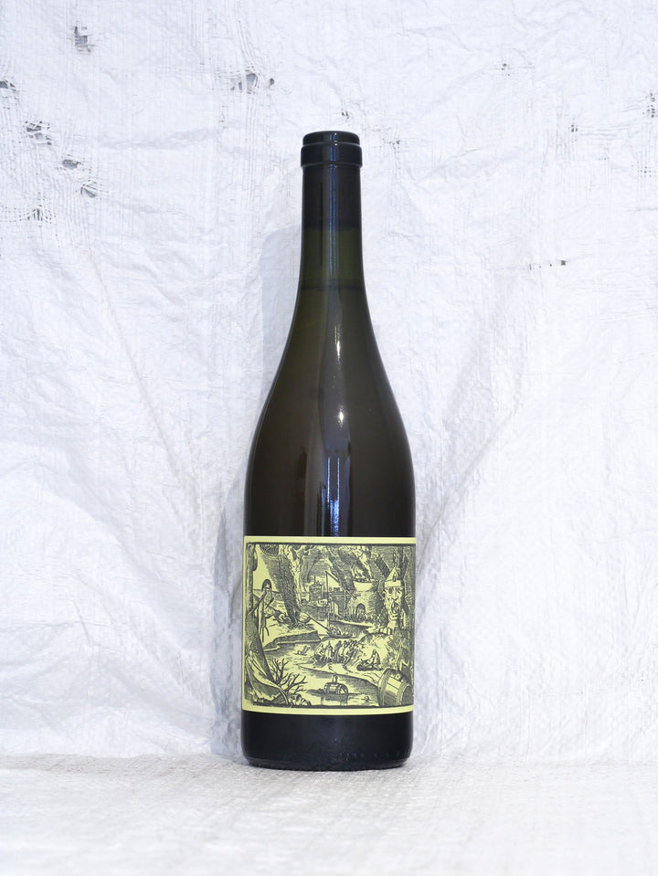 Vorderansicht der Flasche Barnag Diszkó 2024. Ein frischer, lebendiger Rotwein (Cuvée) vom Plattensee in Ungarn. Biowein mit hohem Trinkfluss, unfiltriert und spontanvergoren.