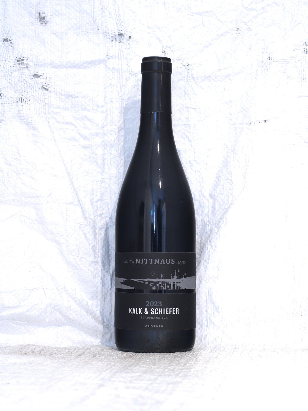 Nittnaus Blaufränkisch Kalk & Schiefer 2023 Bio Wein aus dem Burgenland Flasche Vorderansicht