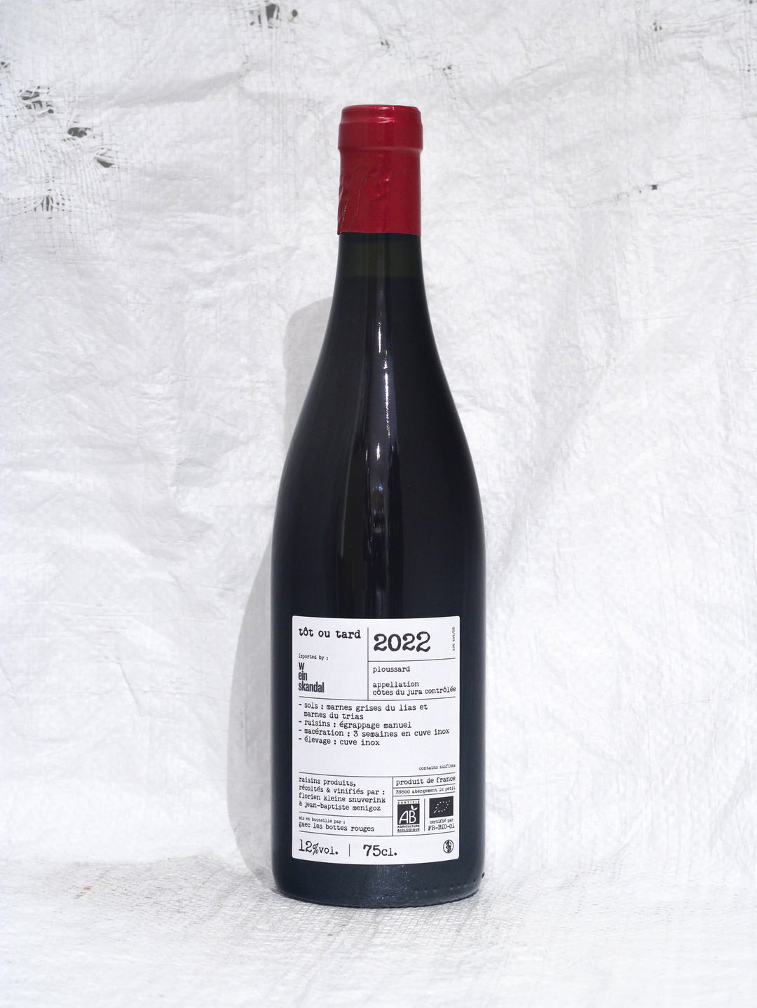Tôt Ou Tard 2022 0,75L Wein von Domaine Les Bottes Rouges