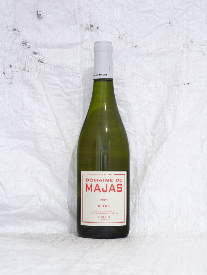 Domaine de Majas Blanc 2025 Flasche – Frischer Bio-Weißwein aus Macabeu und Rolle, Roussillon Frankreich