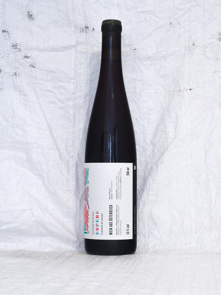 Espere Flavour of Doubt Naturwein von Matthias Warnung Flasche Seitenansicht