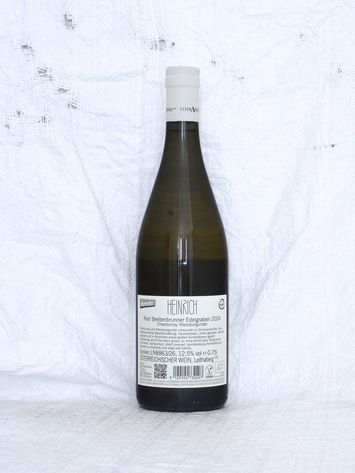 Weingut Heinrich
Edelgraben Chardonnay Weissburgunder 2024 0,75L Bio Wein aus Österreich