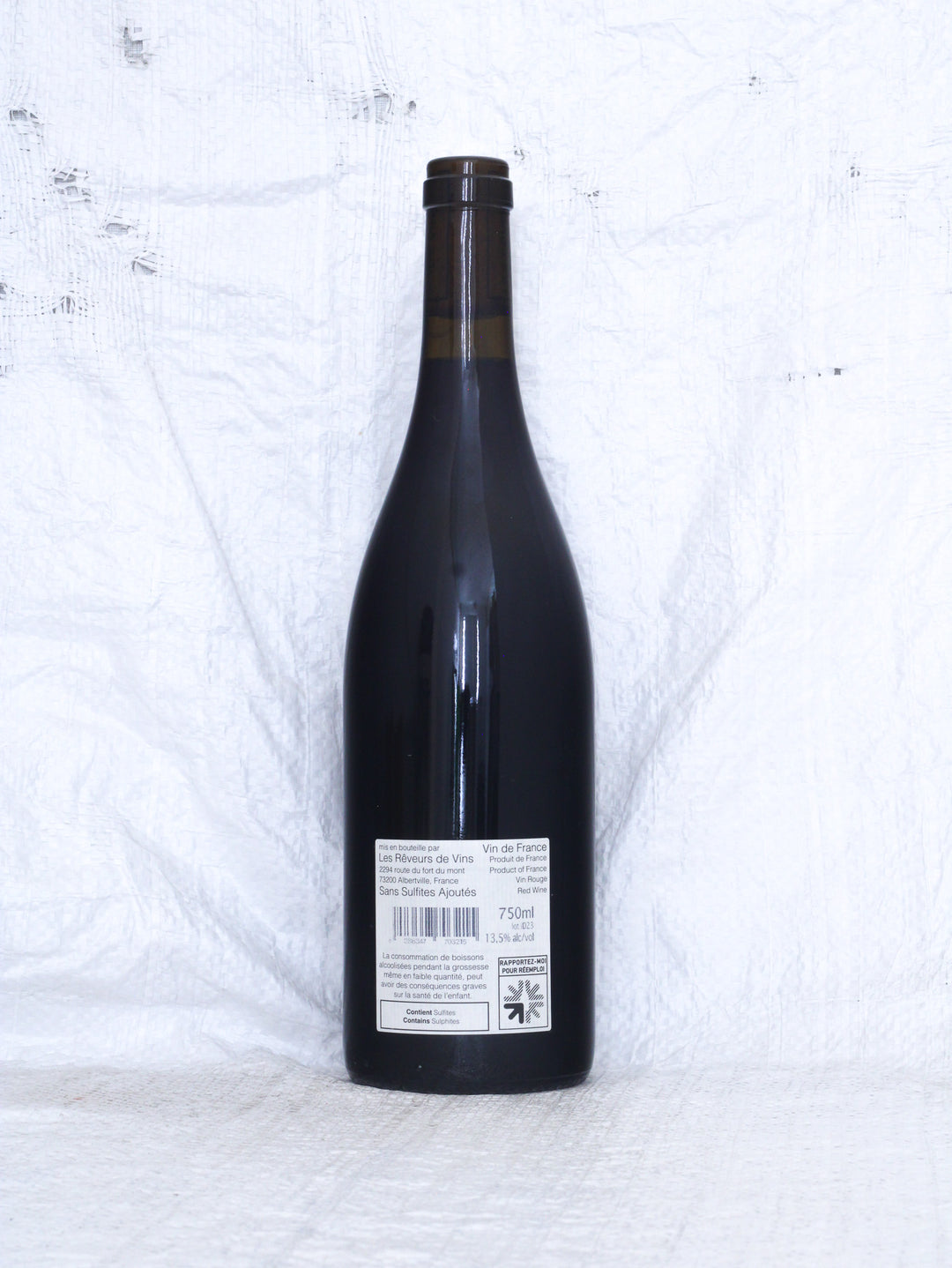 I Vicini Dolcetto 2023 von Jean-Yves Péron – Rücketikett der Weinflasche