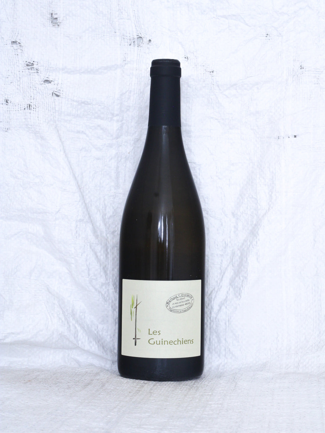 Les Guinechiens 2022 von Benoît Courault – Bio Naturwein aus der Loire in Frankreich mit Vorderetikett.