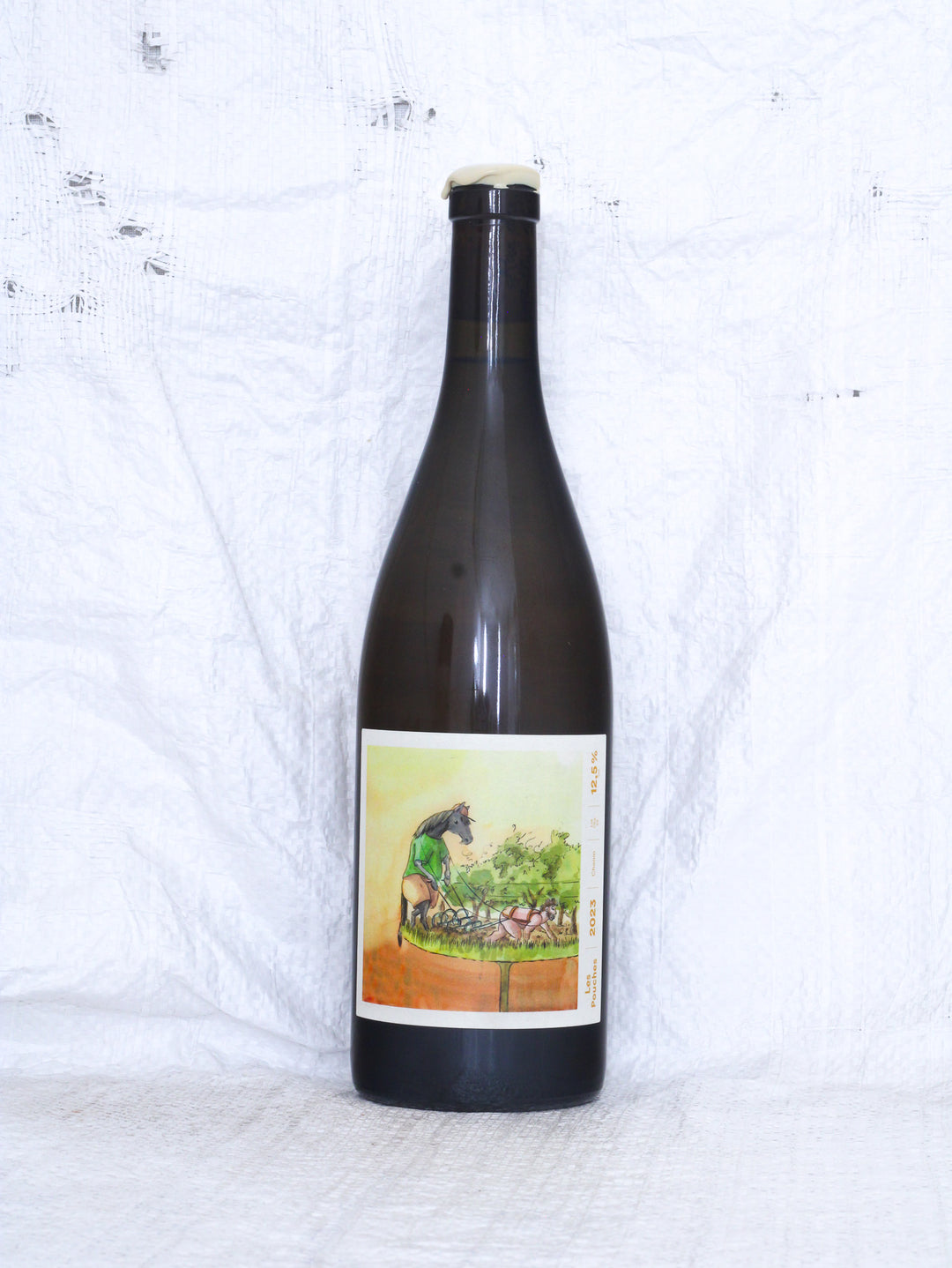 Les Pouches 2023 von François Saint-Lô – Bio Naturwein aus der Loire in Frankreich mit Vorderetikett.
