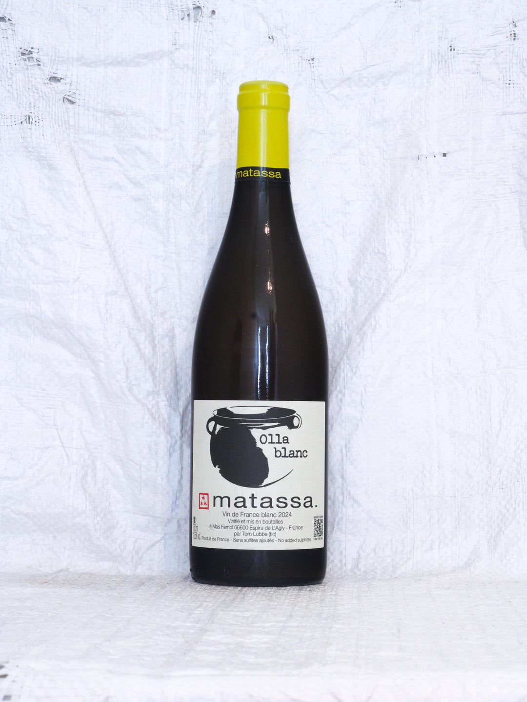 Matassa Olla Blanc 2024 Flasche – Tom Lubbe Weißwein aus Muscat d’Alexandrie und Macabeu Südfrankreich