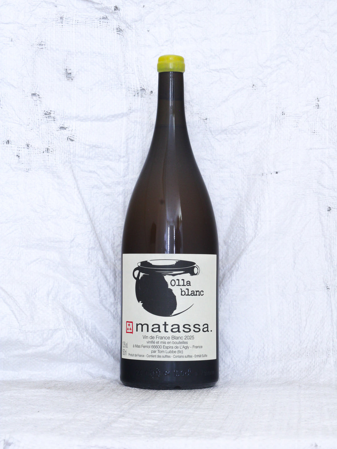 Matassa Olla Blanc 2025 Magnum 1,5L – frischer Orange Wine aus Frankreich, unfiltriert und biodynamisch