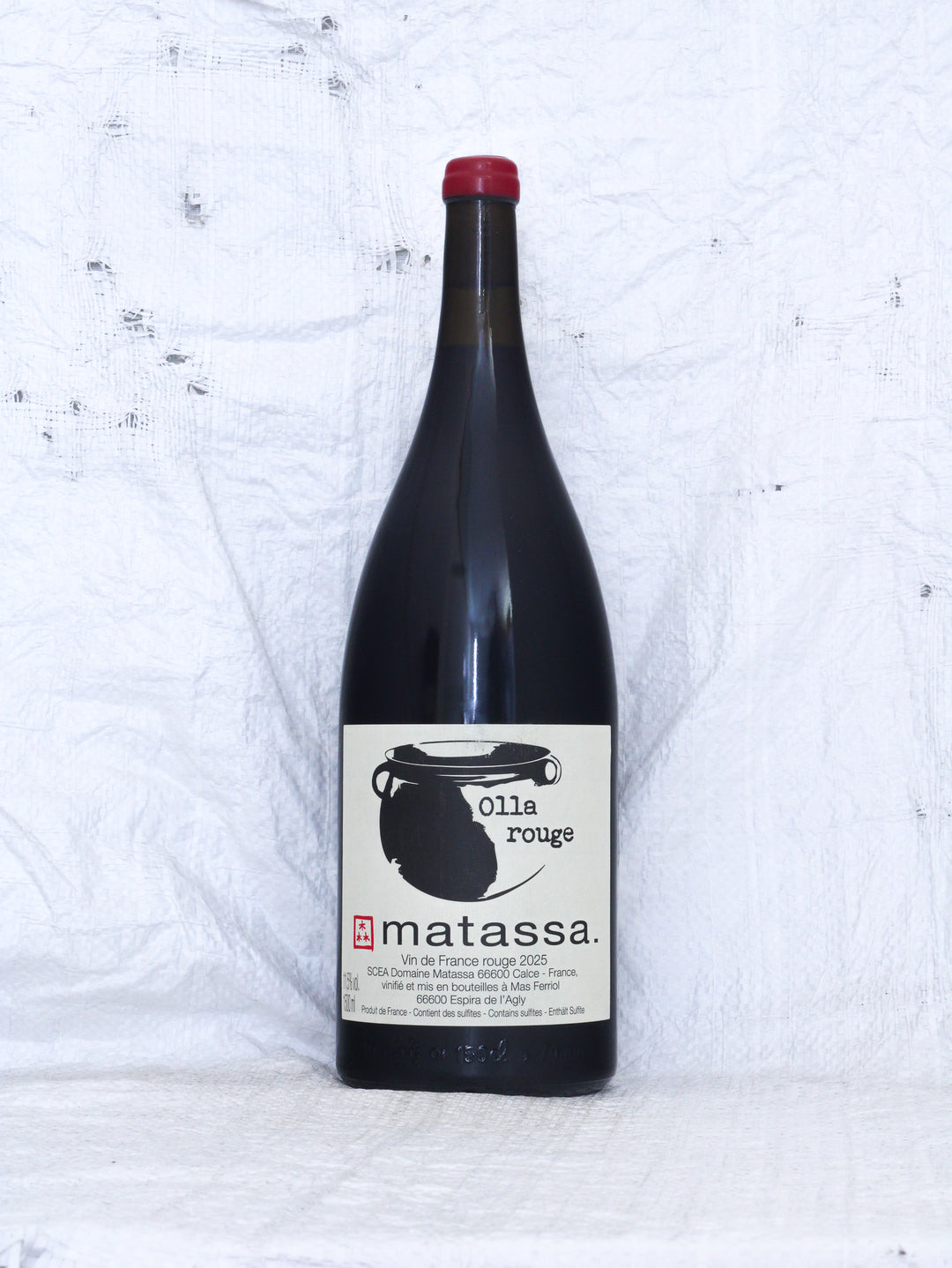 Matassa Olla Rouge 2025 Magnum 1,5L Natur Rotwein aus Frankreich – leicht, fruchtig und unfiltriert