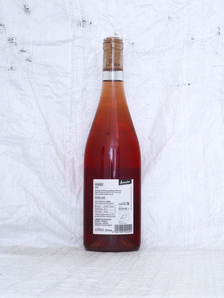 Gewürz 2024 Bio Wein von den rennersistas Flasche Backabel