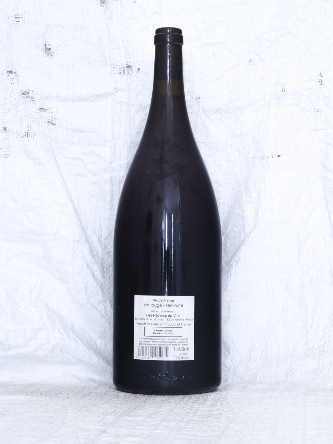 Vers La Maison Rouge 2023 Magnum 1,5L von Jean-Yves Péron – Rückansicht der Weinflasche