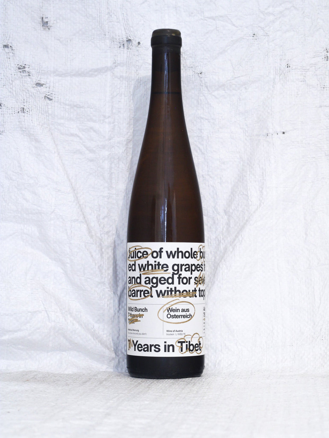 Flasche Wild Bunch 7 Years in Tibet 2015 Wein Matthias Warnung