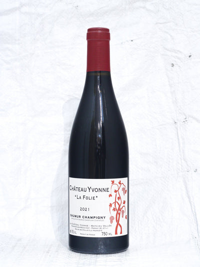Champigny Rouge La Folie 2021 0,75L Bio Wein von Chateau Yvonne