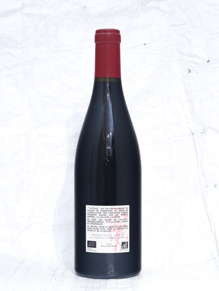 Champigny Rouge La Folie 2021 0,75L Bio Wein von Chateau Yvonne