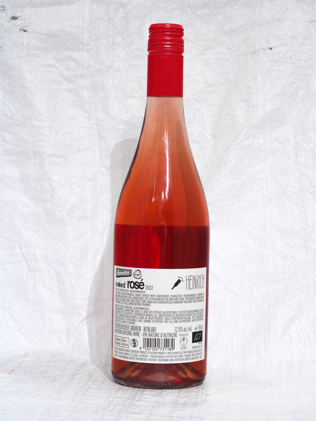 Naked Rosé 2022 0,75L Bio Wein von Gernot & Heike Heinrich