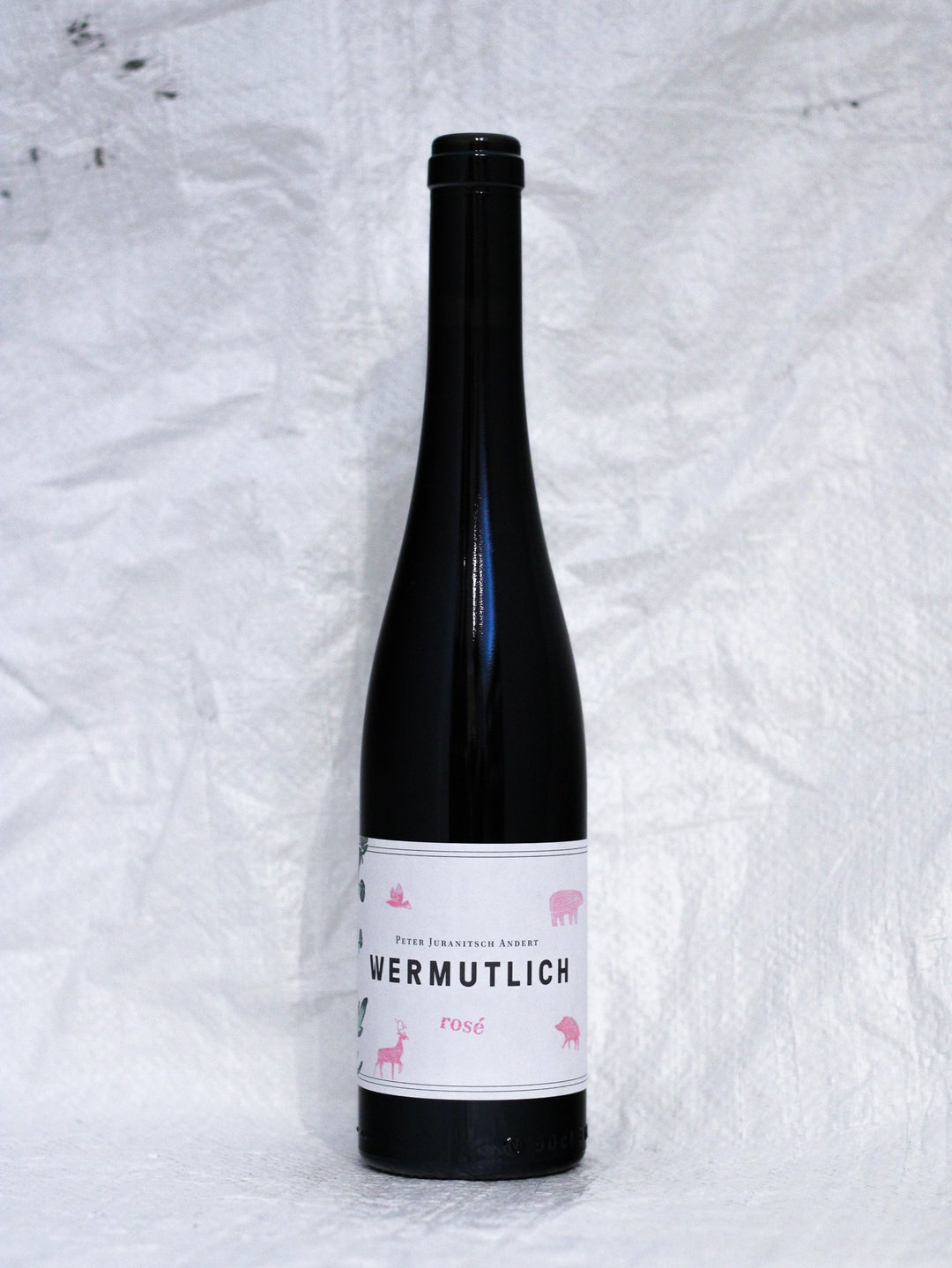 Wermutlich rose Flaschenfoto