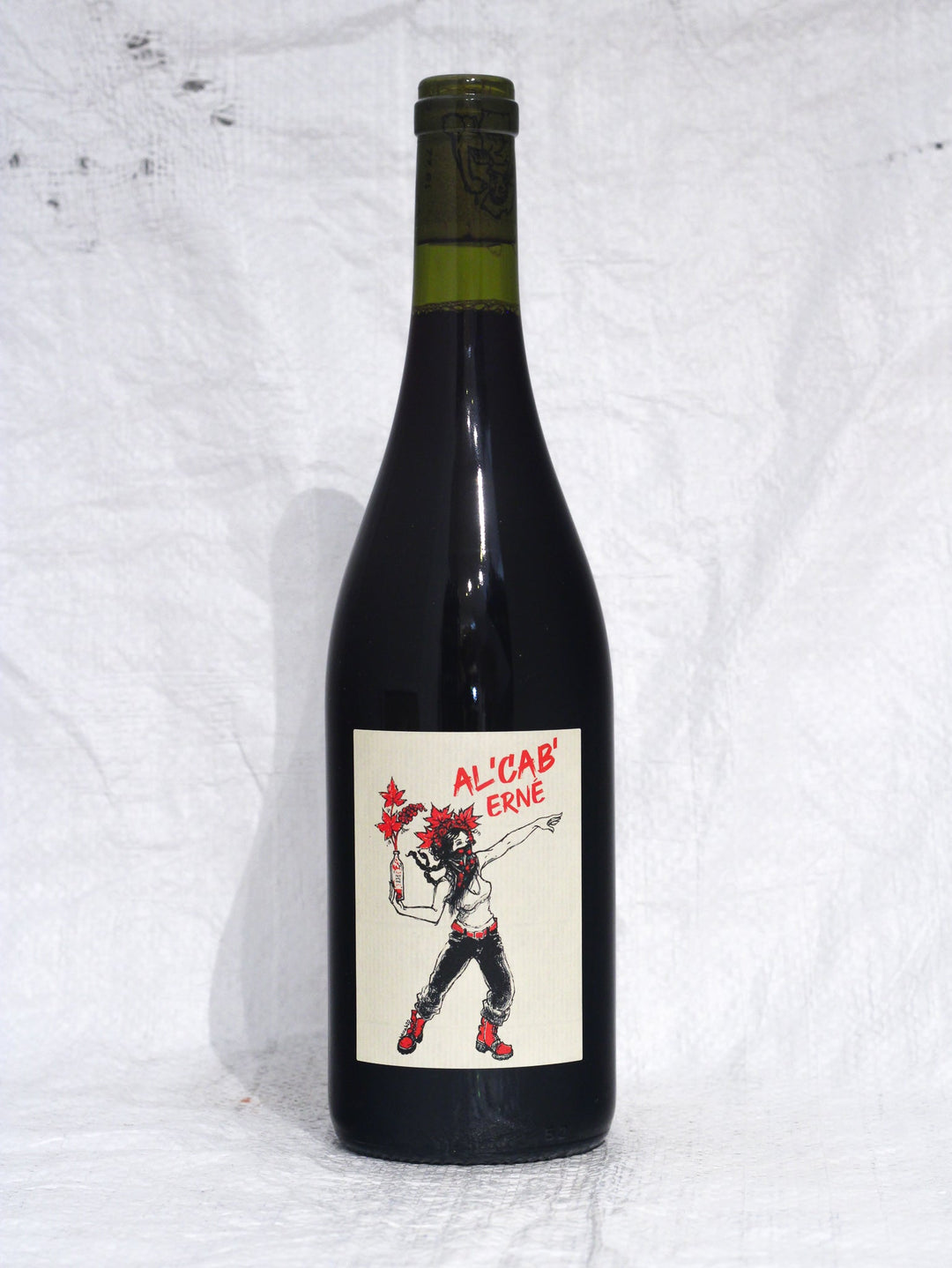 Vorderansicht der Flasche Baptiste Cousin ALCAB 2020. Ein puristischer Cabernet Franc aus Anjou, Loire. Handlese, Ausbau im gebrauchten Holzfass, unfiltriert und ohne Schwefelzusatz von Baptiste Cousin.